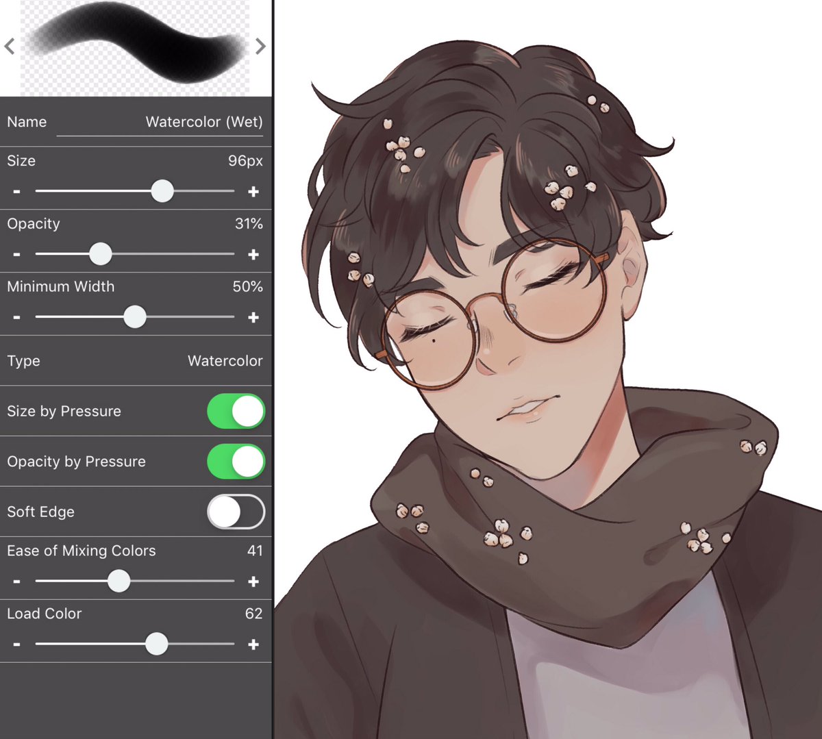 nasykuching's tweet photo. my #medibang #brushsetting in case i forget in the future https://t.co/PriSp7AT2w