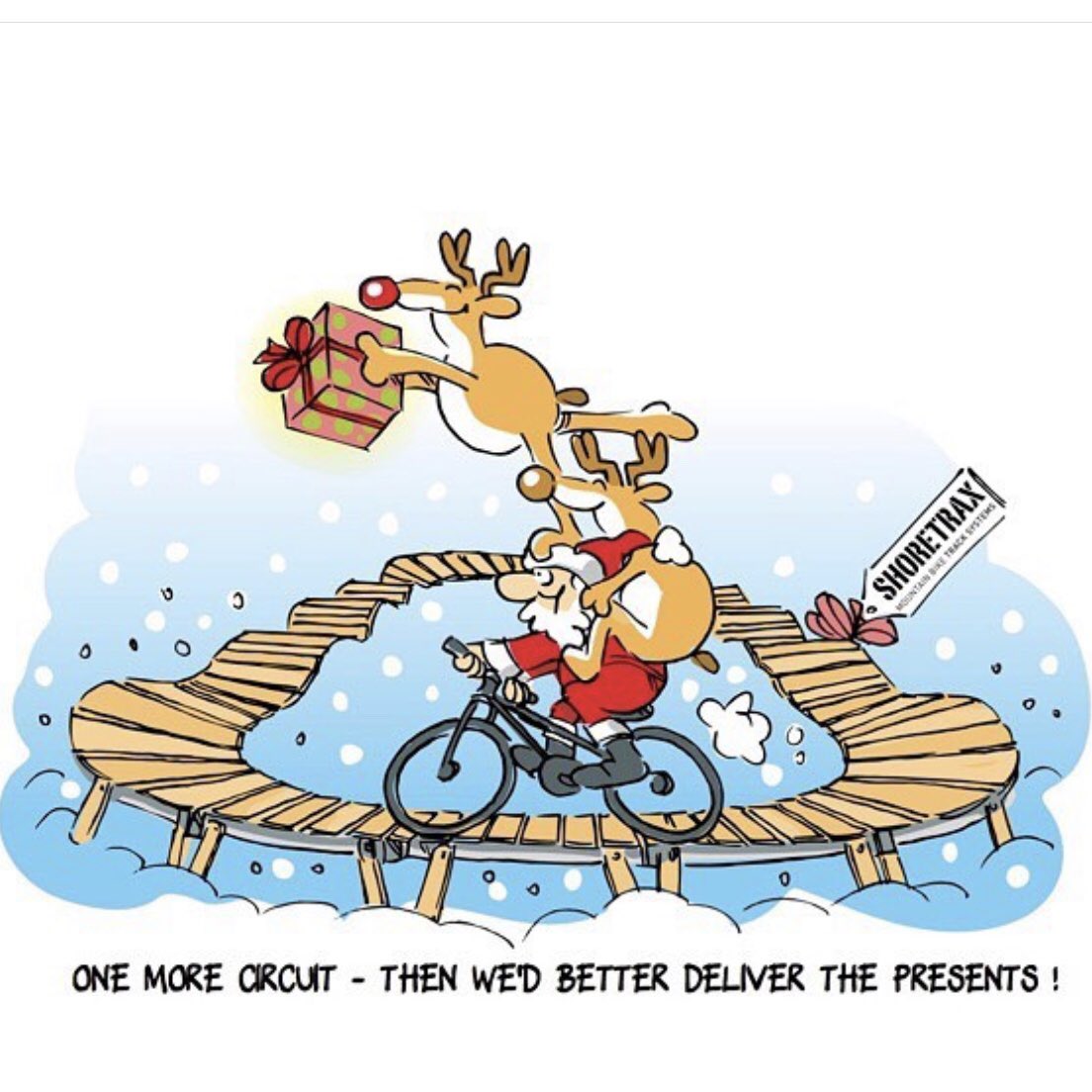 Wishing all a very Happy Christmas! 
#christmas #xmas #popupbiketrack #portablebiketrack #holidays #cycling