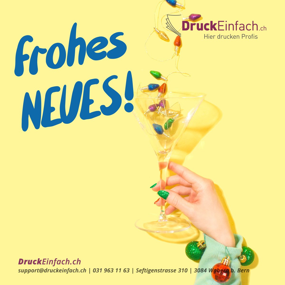 Ein gesundes Neues! Geöffnet über die #Feiertage:  Am 24. Dez bis 14h geöffnet. 25. &amp; 26. Dez haben wir  geschlossen. 27. und 28. Dez von 8 - 17:30h   Am 31. Dez bis 14h. Am 1. &amp; 2. Jan haben wir zu. Ab 3. Jan normal. Bis bald  #DruckEinfach #merci #danke #grazie #aufwiedersehen