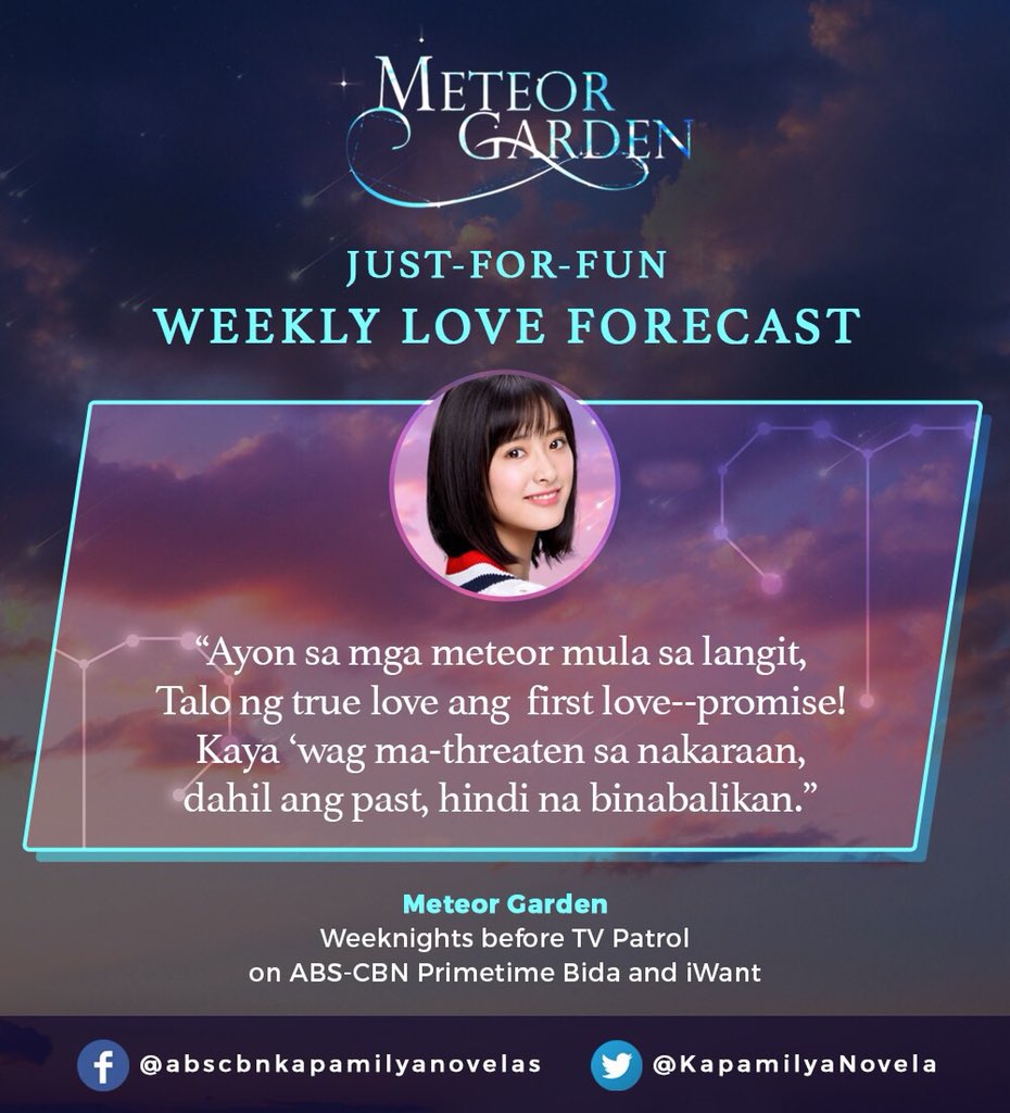 KapamilyaNovela's tweet photo. Kaya tiwala lang, beshie Xiaoyou. Pagkatapos mong akyatin ang ilang buildings for Xi Men, we believe na ikaw ang magwawagi in the end! ❤

Watch Meteor Garden, weeknights bago mag-TV Patrol! Pwede mo rin mapanood lahat ng episodes for FREE sa #iWantPH! #SupportiveBf https://t.co/5d11VD7JdJ