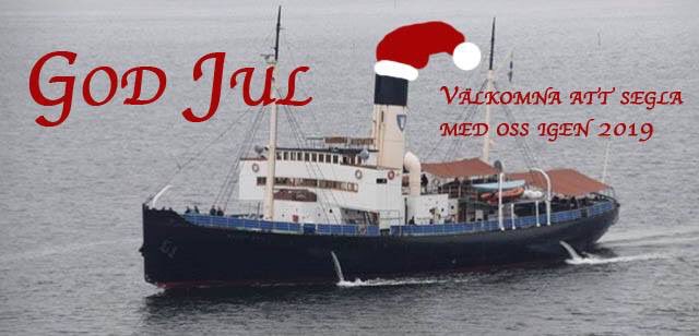 God Jul! Välkomna att kryssa med oss igen 2019 #sankterik1915 #världensstörstasjöångmaskin
