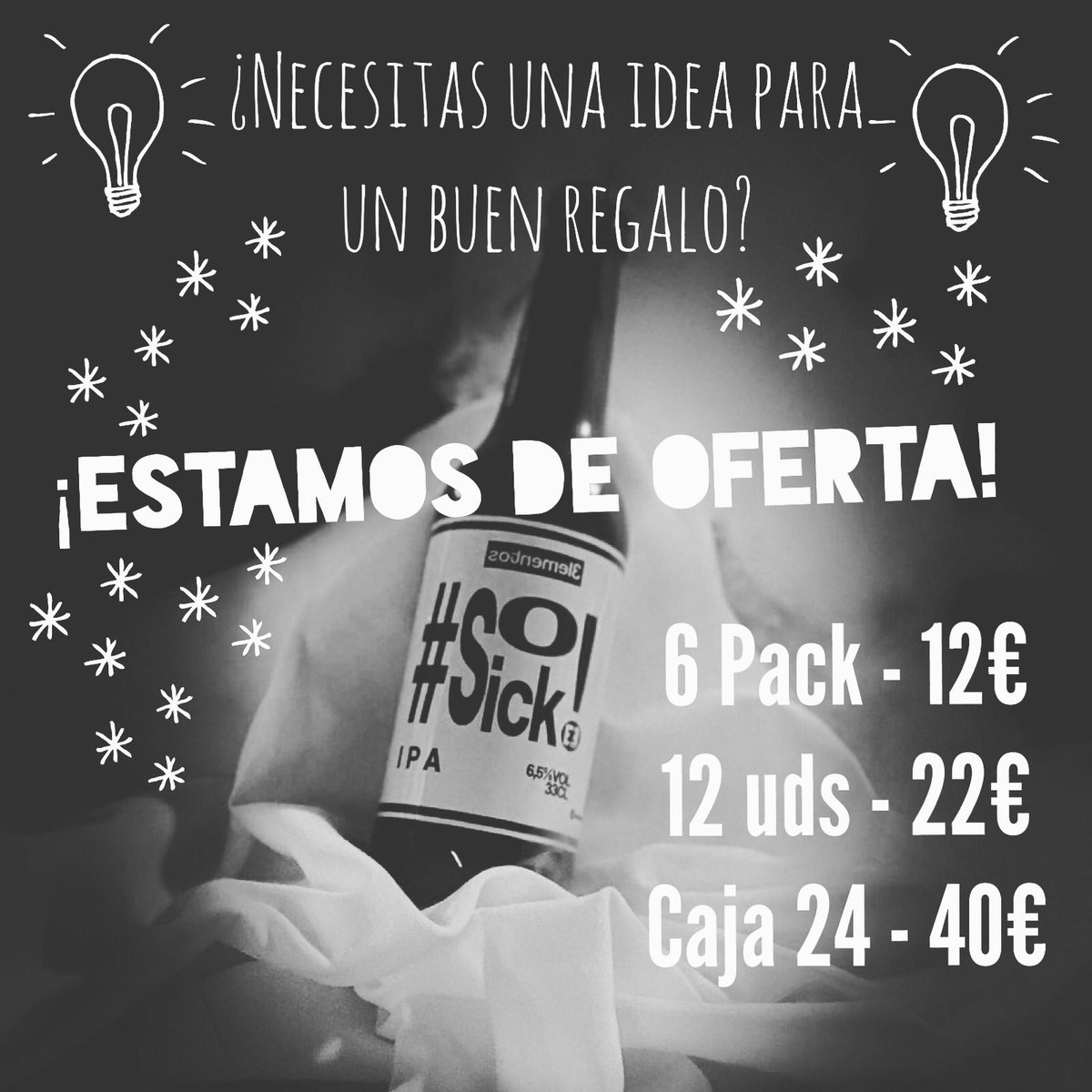 Vaaaamos... que se te echa el tiempo encima con los regalos... Aprovecha nuestra ofertas navideñas y da a conocer nuevos sabores a tus seres queridos, porque nunca se sabe cuando puede nacer otro ¡IPAdicto!

#craftbeer #beer #cerveza #cervezaartesana #regalosoriginales #navidad