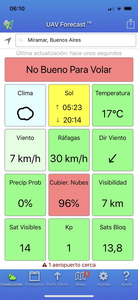 hernanoro's tweet photo. Me pasaron esta App para programar vuelos #uavforecast #drones #UAV #Clima para Android e iOS https://t.co/5MRXMwK83v