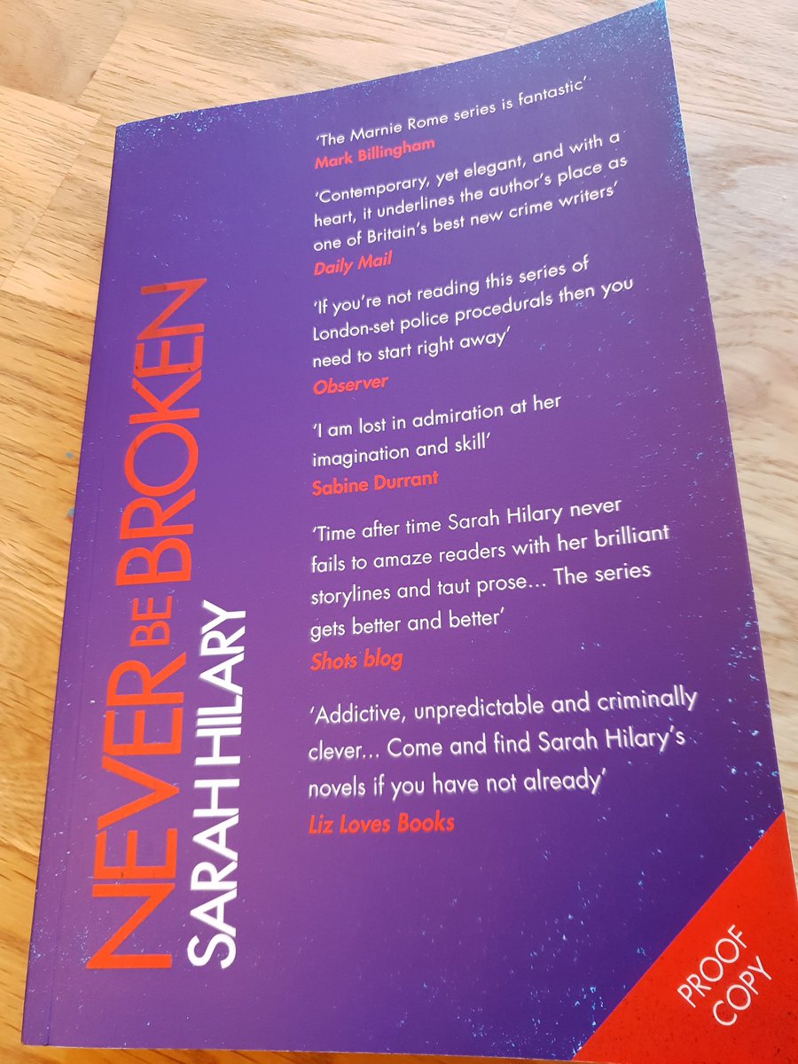 FionaAnnCummins's tweet image. Christmas has come early! Thanks to @sarah_hilary for this marvellous proof. If only I didn&apos;t have to wrap presents today... #wouldratherbereading #NeverBeBroken