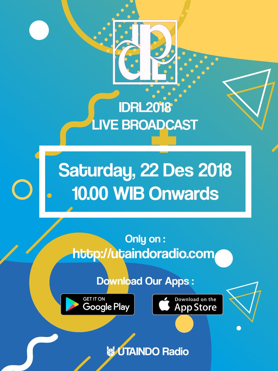 Are you ready for IDRL 2018??

UTAINDO Radio will be broadcasting IDRL 2018 LIVE starting at 10.00 WIB

Don't forget to mark your date and listen us at utaindoradio.com or download our apps at Google Play Store or Apple App Store ;)