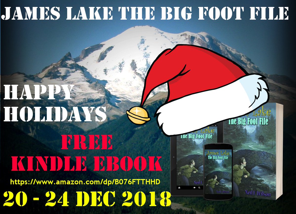 HAPPY HOLIDAYS!  Get a free ebook copy NOW: 20 - 24 December!  Book 2 of the series will be out Mar - April 2019 then followed shortly by the audiobook with narrator Greg Patmore returning! #freebook #youngadult #YABooks #bigfoot #ebooks #kindlebook