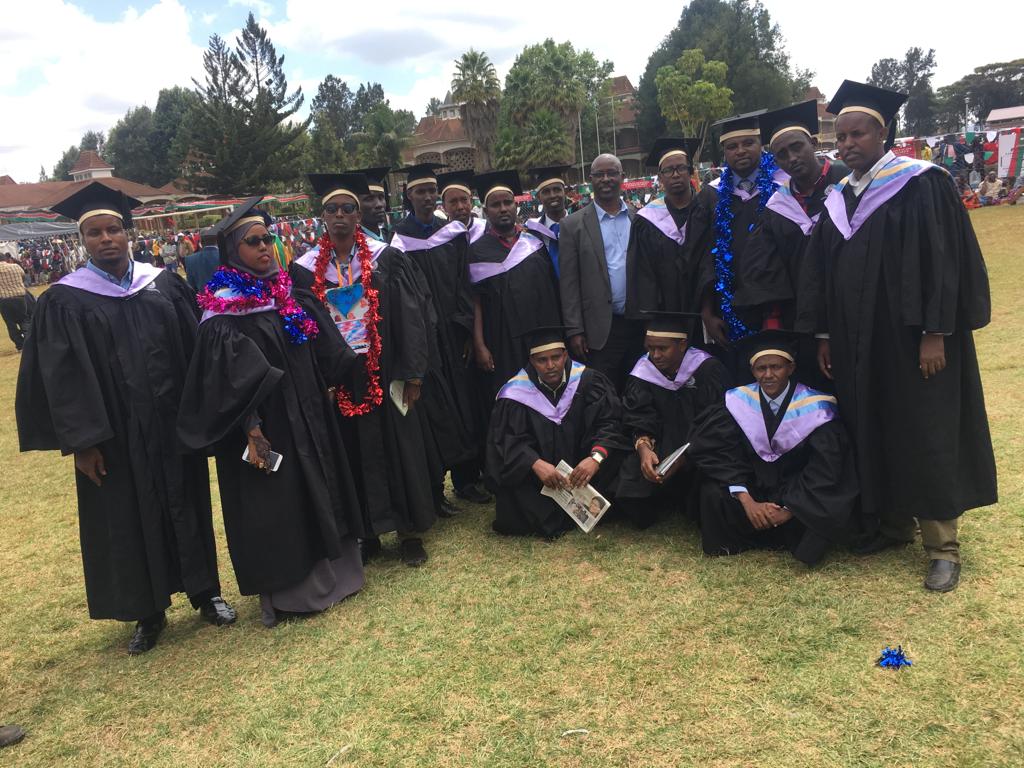 WindleKe_Som's tweet photo. The 37th graduation ceremony and under the BHER programme,21 students from Dadaab refugee complex graduate with a BSC in Community Health Education at Moi Univ. In attendance is the Windle Intl.Kenya ED,Dr.Marangu gracing the occassion @MoiUniKenya #EducationTransformsSociety https://t.co/o3NZoJNhKl