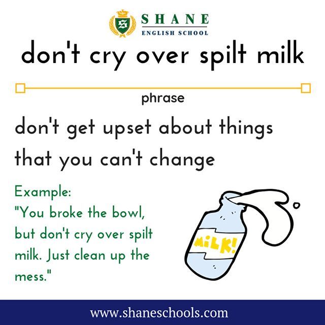 Dicas de expressões em Inglês: Cry over spilled milk, Turn in