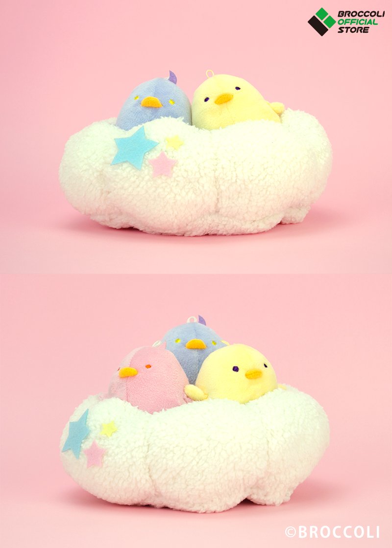 ブロッコリーオフィシャルストア ふゆのちゅんコレ祭り開催中 ちゅん撮り ちゅんコレ ちゅんコレ 新アイテム ファーがゴージャスなおしゃれケープやエビフライの寝袋 旅行にもぴったりなお布団ポーチ 限定 ふわふわくものちゅんコレの巣 限定