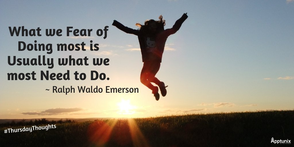 ApptunixUS's tweet photo. What we Fear of Doing most is Usually what we most Need to Do. #Fear #Motivation #Work #Failure #Apptunix
#Trying #FearFailure #SuccessTips #Success #Opportunity #Investing https://t.co/Uy0V9ZhlBV