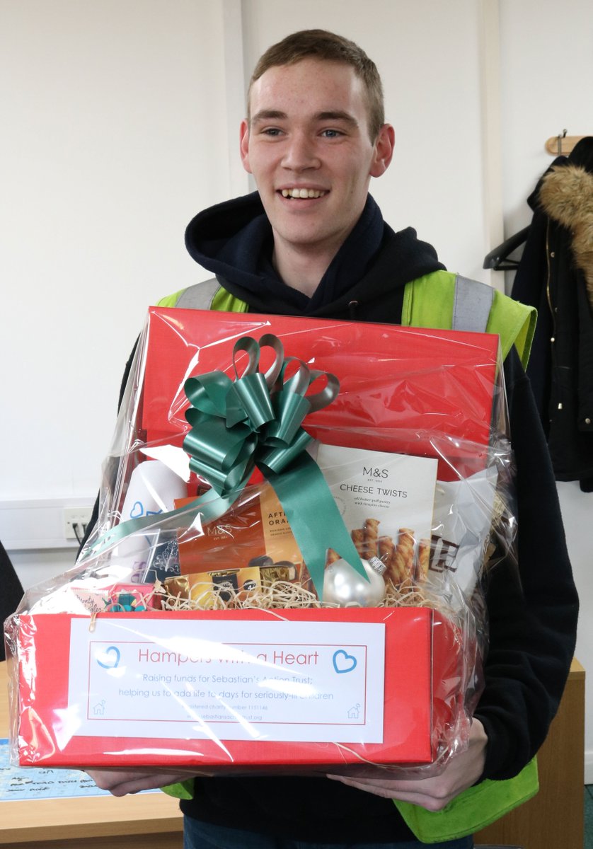 Congratulations to Leon for winning the <a href="/SebsActionTrust/">Sebastian's Action Trust</a> Christmas hamper! We have enjoyed raising over £200 for the charity, supporting families with life-limiting or life-threatening conditions! Read more about Sebastian's Action Trust here; ow.ly/jLYI50jZrnI