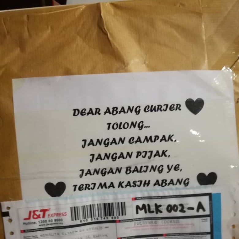 Dylaibrahim No Twitter Hahahaha Abang J T Dekat Gateway Penang Dah Janji Abang Delivery Dengan Abang Drop Point Nanti Jangan Hancurkan Kotak Dan Hati Adik Ni Tau Ada Pressure Cooker Tu Mahai