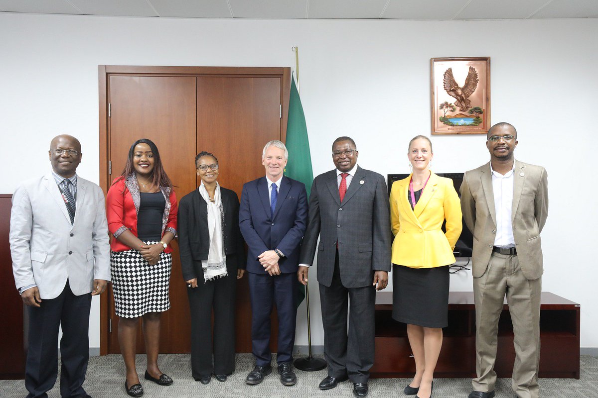 <a href="/_AfricanUnion/">African Union</a> Commission to support #Norway in the forthcoming Nor-shipping  event in June 2019. <a href="/MureverwiBrian/">Brian Mureverwi</a> <a href="/AmbMuchanga/">Amb. Albert Muchanga</a>