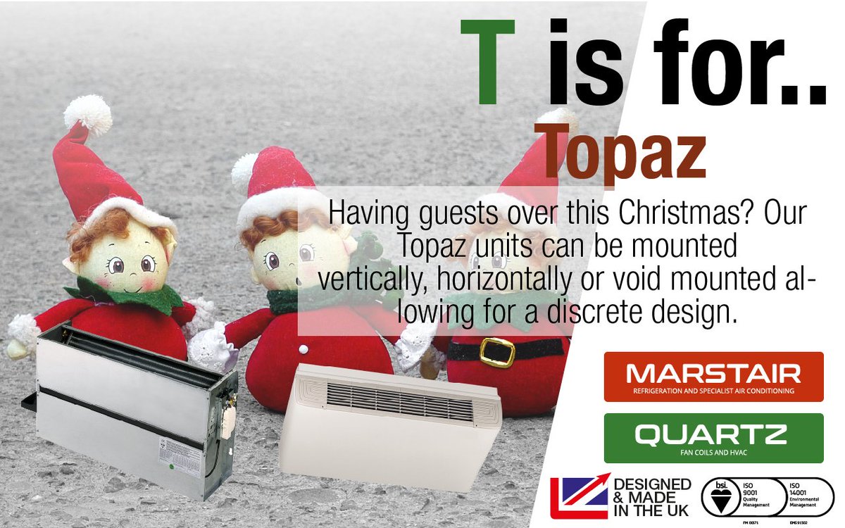 ADVENT ALPHABET - T is For Topaz  

Find out more about how our Topaz Units can be mounted to allow for a discrete design. ow.ly/CoI950jUMoK    

#Christmas #Advent #Alphabet #TisforTopaz #Topaz #Discretedesign #Discrete #Design #Wallmounted