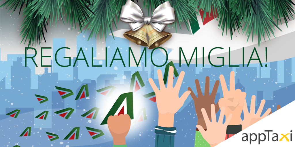 's tweet image. 🎁Regaliamo miglia!🎁
Ancora non hai appTaxi? Scaricala subito! Puoi accumulare fino a 600 #miglia! 😮 Eh no, non stiamo scherzando! Approfitta della PROMO, è valida fino al 31 dicembre 2018! 
Info 👉 apptaxi.it/partner-millem…
Scarica #appTaxi 👉apptaxi.it/get/