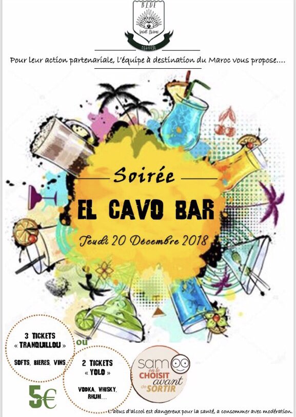 CavoBar's tweet photo. Ce soir au El Cavo Bar🍹 https://t.co/RCh5puCk9e