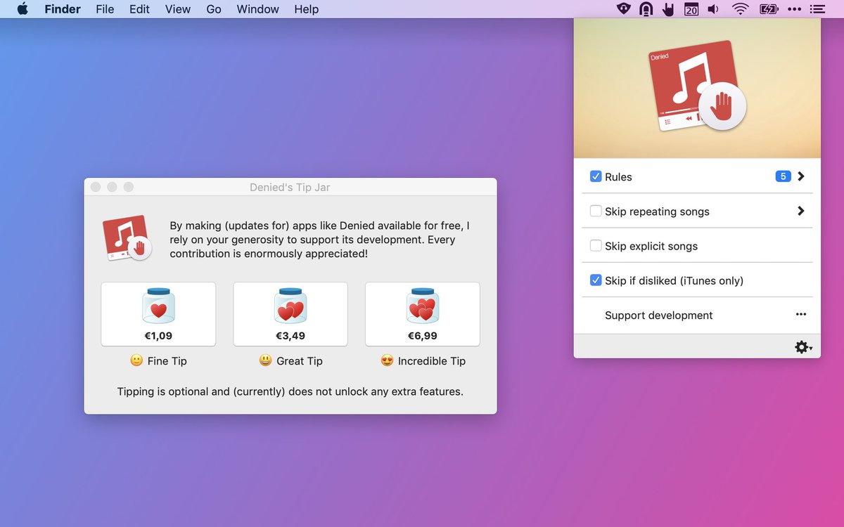 deniedapp's tweet photo. Trying something new to support Denied’s Development:

Denied is now free (🙀) with a Tip Jar included in the app!

It puts a lot of trust in you, my customer, but I’m excited about lowering the bar to use Denied. 🤟

Read more: https://t.co/K8c0oDrIM1 https://t.co/gGnHHeT9K8