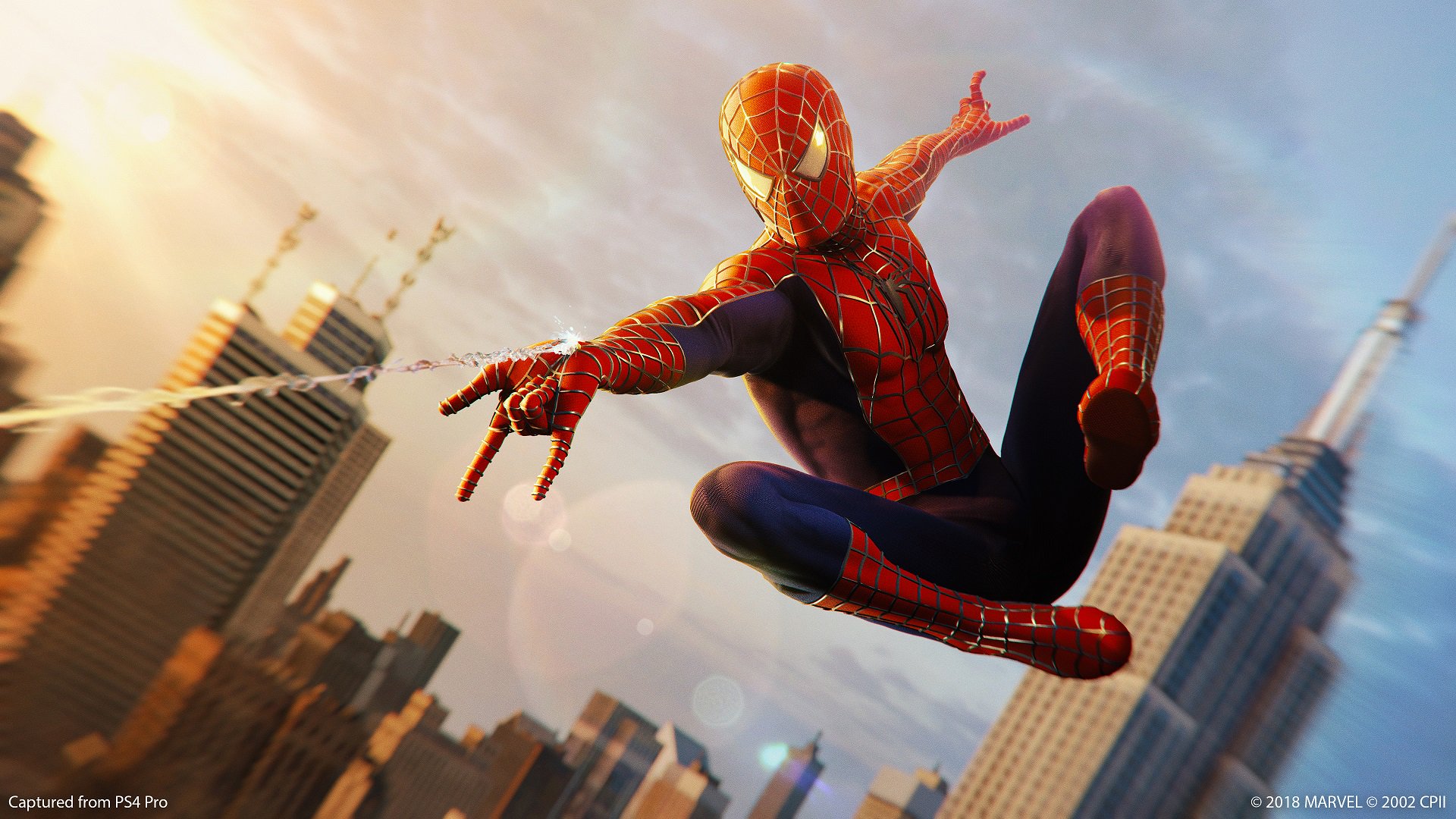 プレイステーション公式 Marvel S Spider Man にファン待望の新スーツ が登場 本日配信予定のアップデート1 13を適用すると 02年に世界を席巻した あのスパイダーマンのスーツを完全再現した ウェブ スーツ を無料で入手可能です Spidermanps4