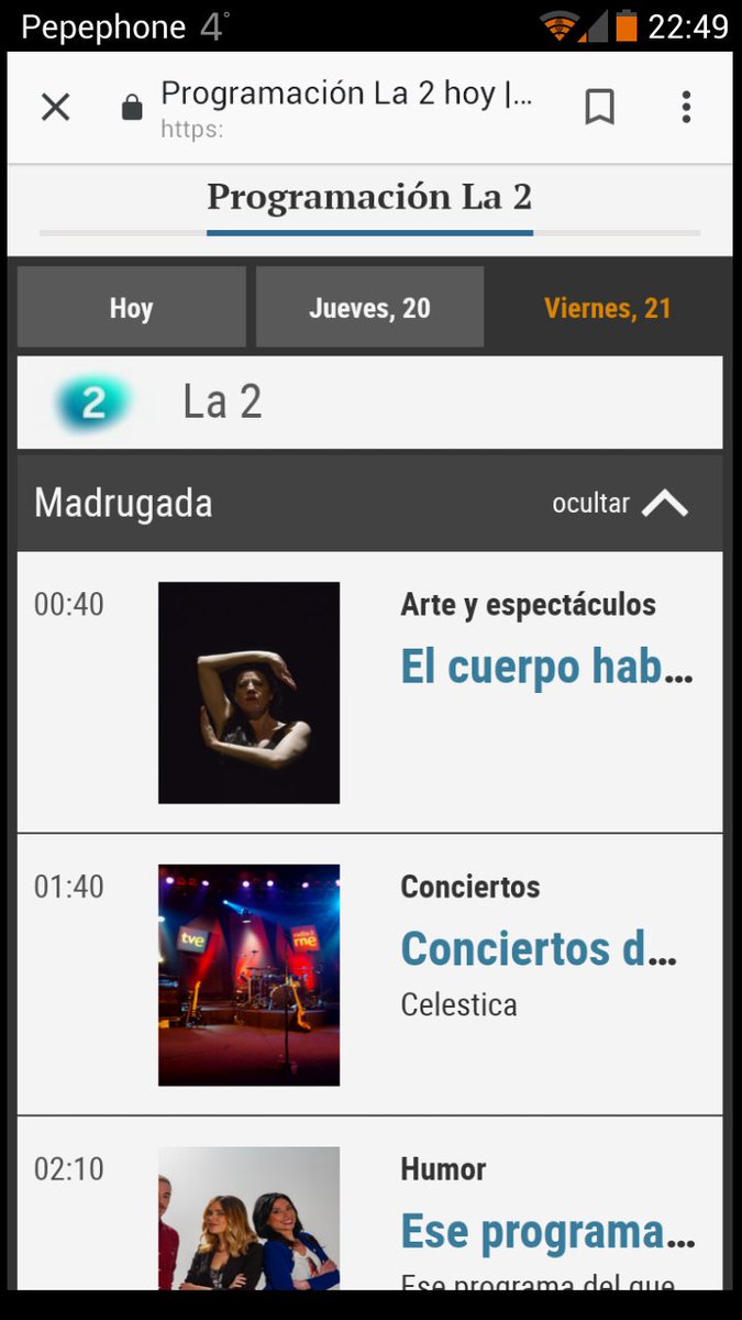 Llegó el día! Esta noche emiten en La 2 nuestro concierto en el programa Los conciertos de Radio 3. ¡Qué ganas de verlo!
A partir de mañana ya se podrá ver en rtve.es/alacar…/videos/los-conciertos-de-radio-3/