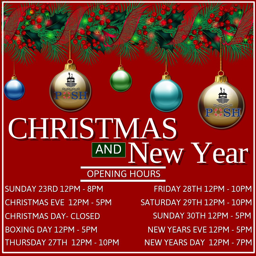 poshfishchips's tweet photo. We shall be open over the festive period with the exception of Christmas Day! Merry Christmas from all the team at Posh Fish &amp; Chips! 🌟 https://t.co/36o8qWLGSF
