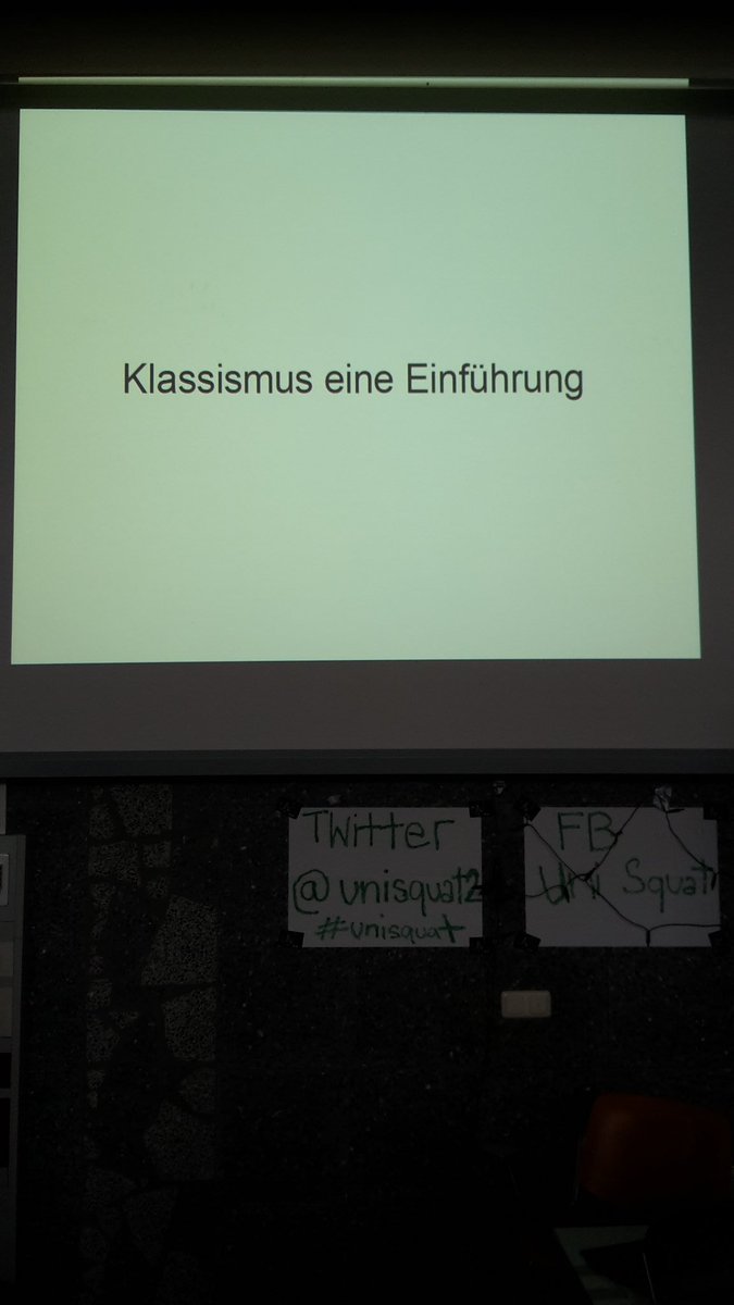 Abschlussinput im #Unisquat. 
Danach Diskussion über die zukünftigen Schritte und #Aufräumen. Kommt alle rum <3