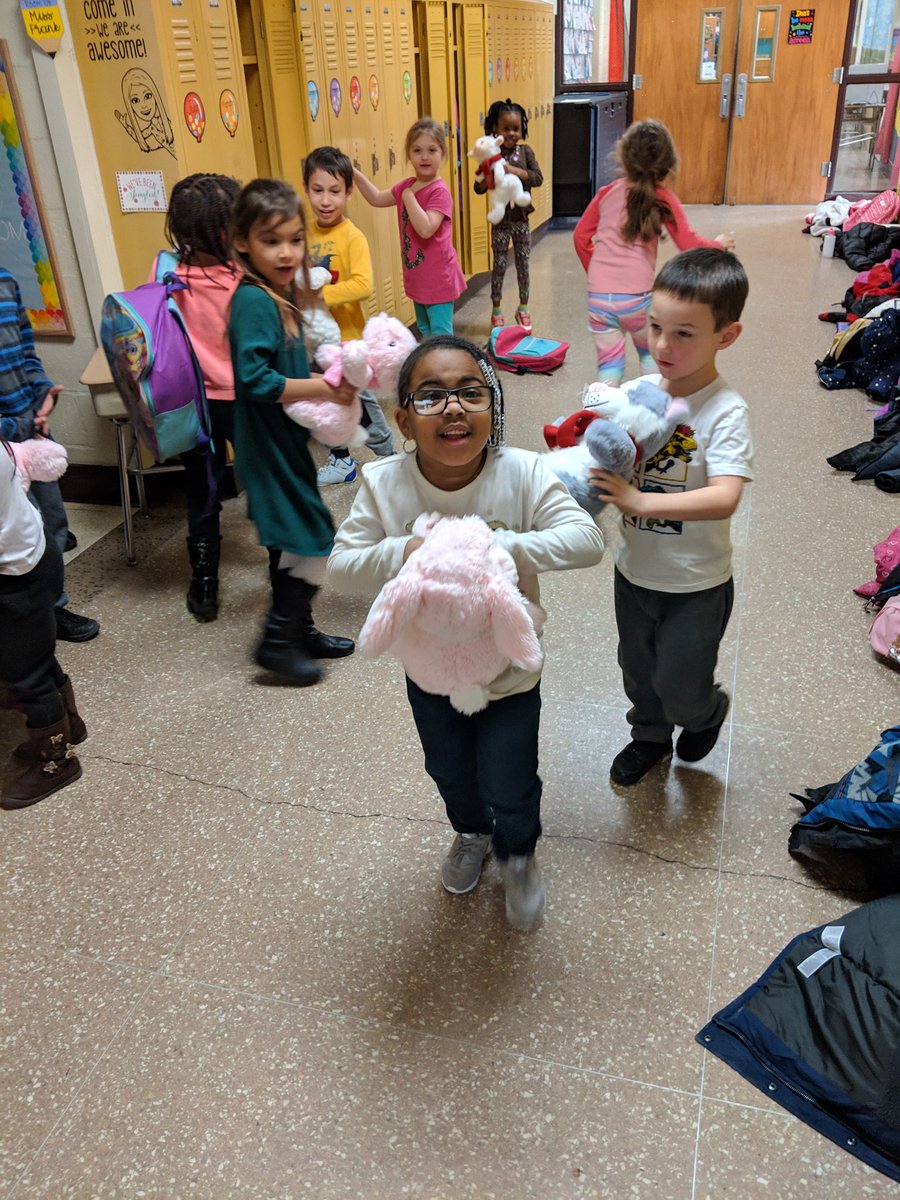 Santa had some special elves deliver stuffed animals to Dundalk Elementary kindergarten students on Wednesday.  The joy on the faces of the kids when they opened their lockers and found a surprise from the North Pole is what Christmas is all about!