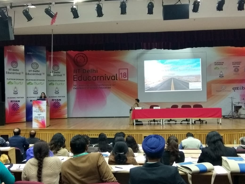 ManuGulati11's tweet photo. This teacher &amp; mentor teacher of Delhi Govt school felt honoured being a speaker at 10th International Conference on 'Excellence in School Education' at IIT Delhi today.

Was glad to share my views on the theme
 
'The Making of a World Class Teacher'

#DelhiEducationRevolution https://t.co/AZA3dRD5gy