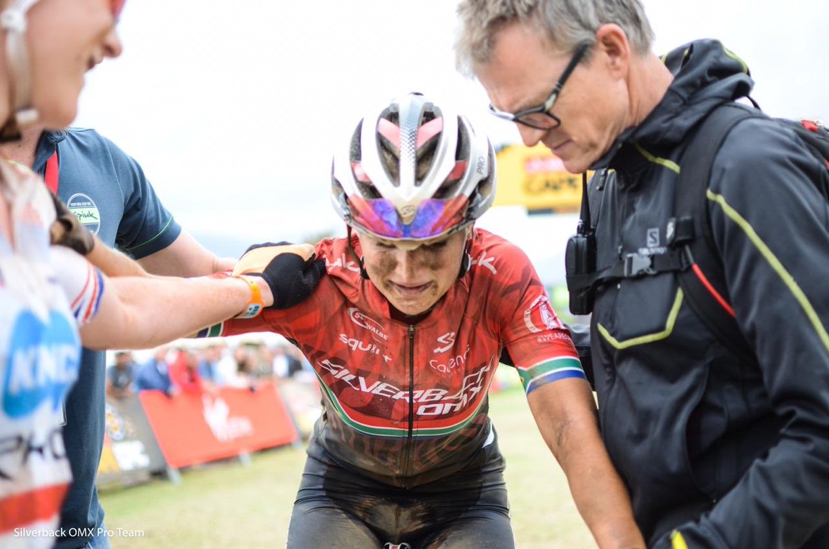 OMXProTeam's tweet photo. .@MariskeStrauss’ 2018 #throwbackthursday:

“From nearly not finishing the @CapeEpic but pulling off an overall podium, to winning my 15th Nat Champ title to leading a World Cup XCC to 19th at World Championships - thanks to all involved in getting me through this rollercoaster!” https://t.co/qpBYBA2xRO