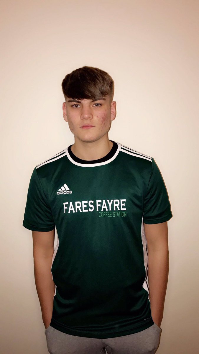 THEFLEFC's tweet photo. OFFICIAL: The FLE are delighted to announce their official kit provider @adidasUK And more importantly kit sponsor @FaresFayre. A fantastic company to compliment a tremendous look for the greens. #UTFLE https://t.co/UwjnDBCYDH