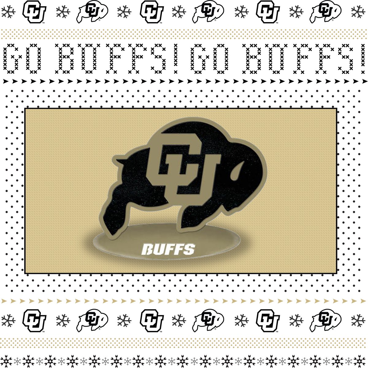 cubuffsgear's tweet image. It's the final day of our 10 Days Of Giveaways. We've got this iron Ralphie art piece as our final item. Just RT this for a chance to win, and if not, get one here⬇
🔗buffs.me/2UTmxAa

#GoBuffs
