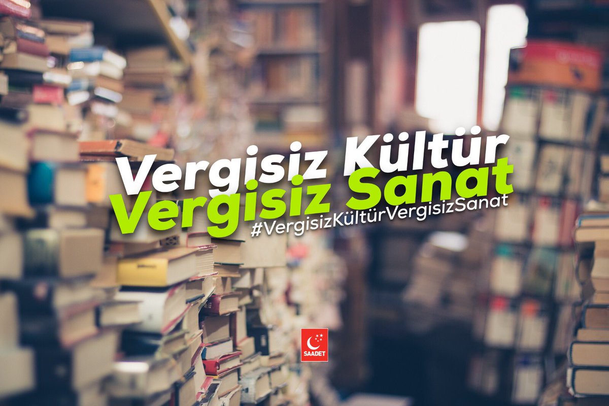 Vergisiz Kültür 📚
Vergisiz Sanat 🖼
#VergisizKültürVergisizSanat