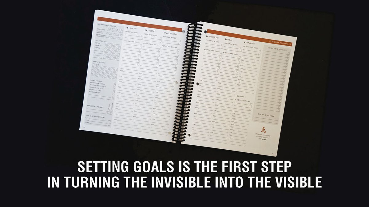 Inspiration as you plan your goals for next year, Ninjas...