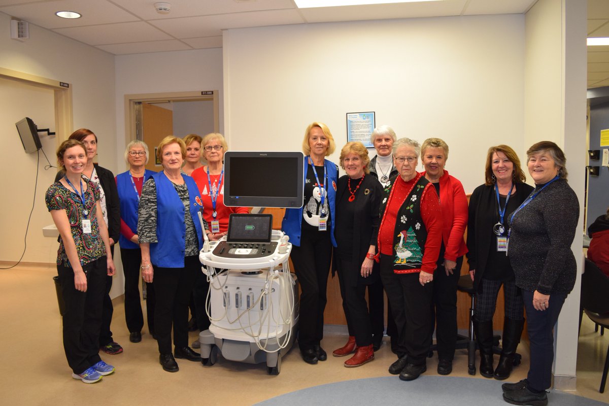 WDMHPride's tweet photo. The WDMH Auxiliary played Santa this month, with the official presentation of a new ultrasound machine for Diagnostic Imaging. It was purchased by the Auxiliary at a cost of $116,154.60! #WDMHPride https://t.co/Zti9GvpywD