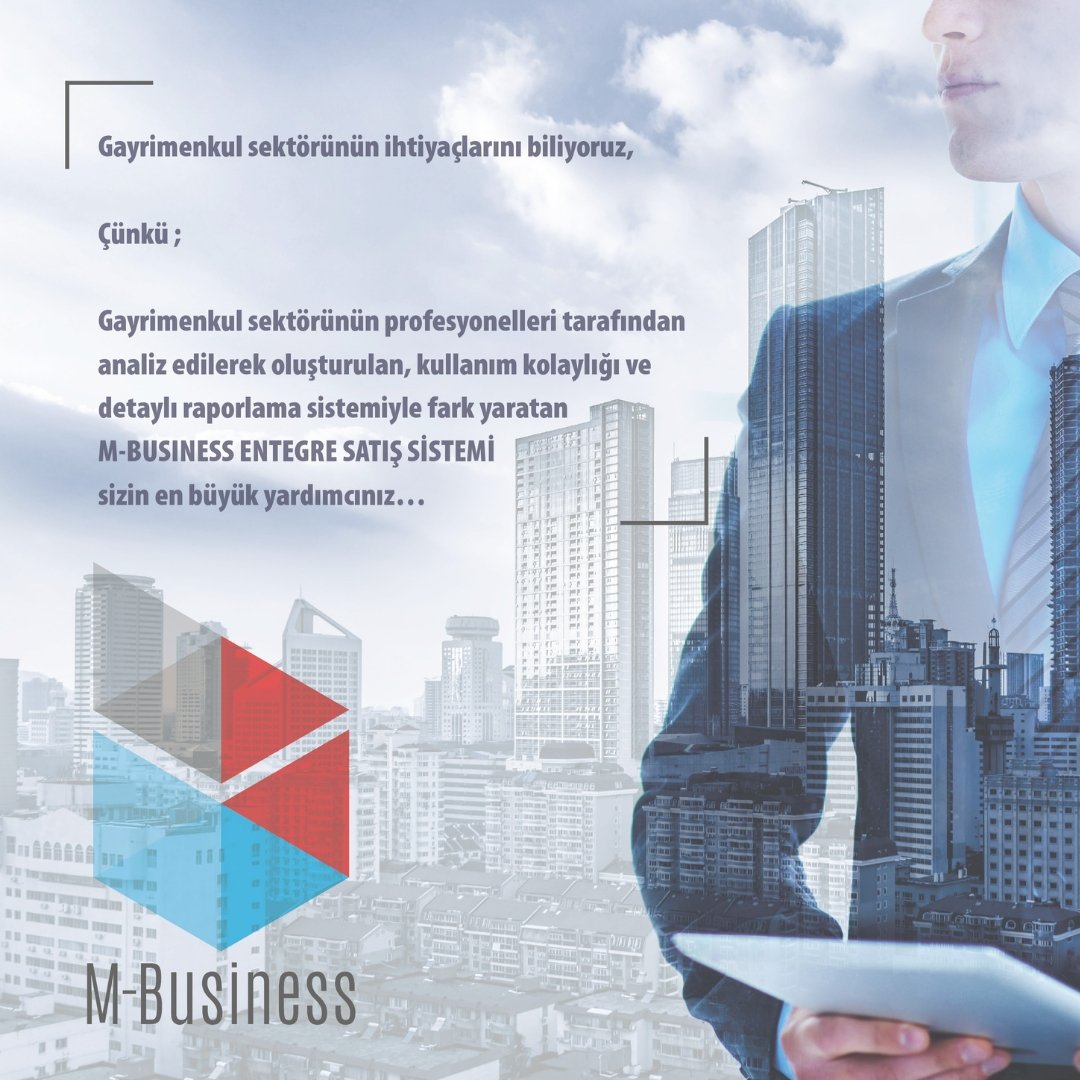 Gayrimenkul Sektörünün İhtiyaçlarını Biliyoruz.M-Business Entegre Satış Sistemi sizin sanal asistanınız...#crm #mbusiness #melantisbilisim #gayrimenkul #gayrimenkulsatis #sanalasistan