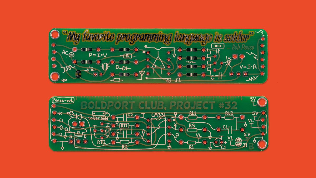 #BoldportClub's last 'monthly' project -- pease-out.