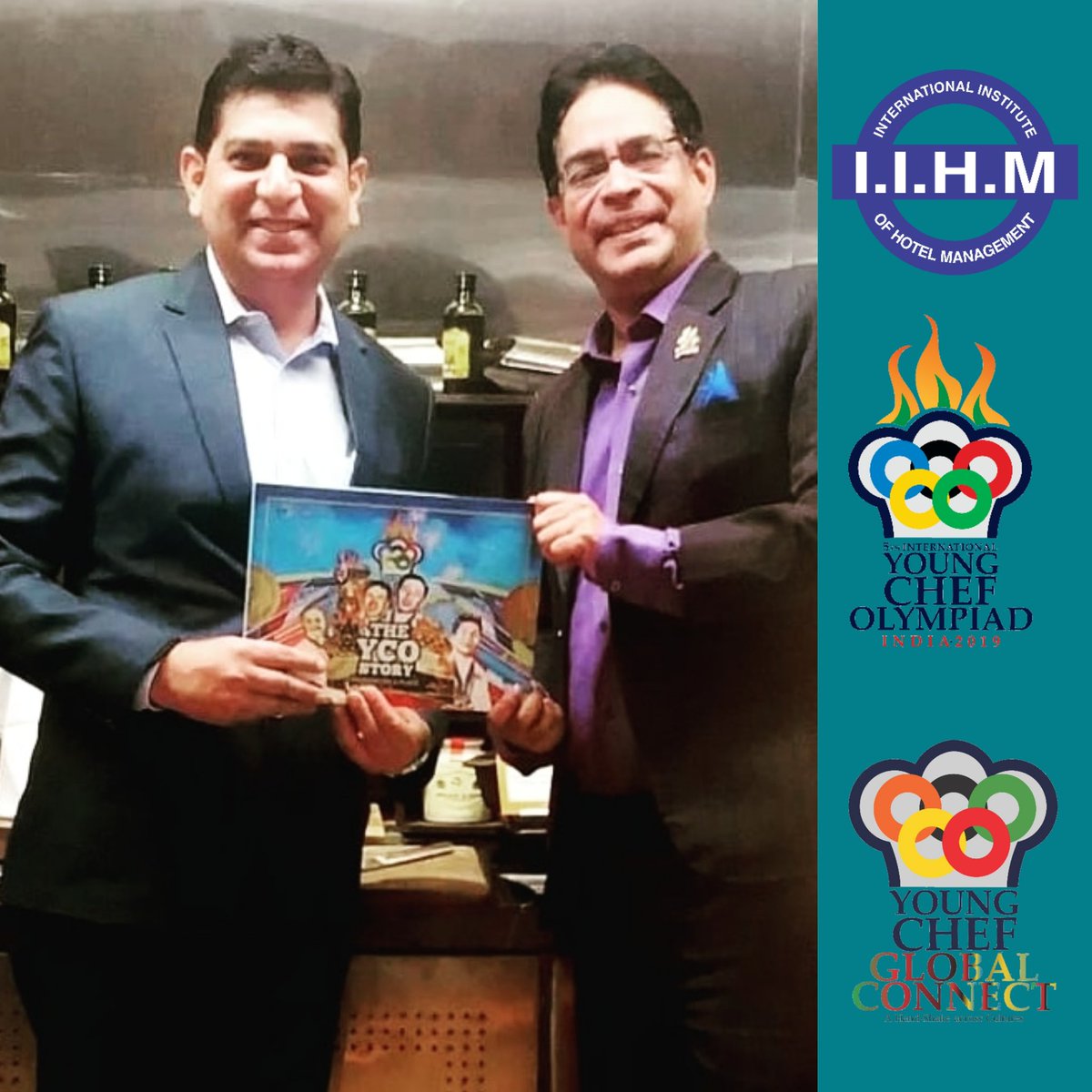 subornobose's tweet photo. What a pleasure to present the #YCOCoffeeTableBook to one of my best friend Sandeep Johri, GM #Novotel Kolkata.
@IIHMHOTELSCHOOL @iamhotelschool @ycolympiad #YCO2019 https://t.co/UXzhpoPGOI