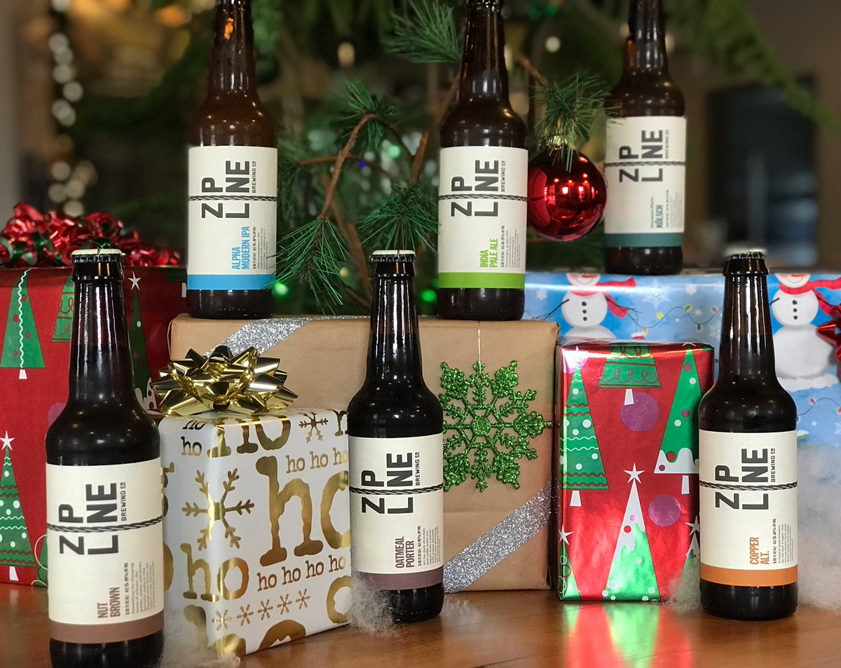 On the 8th day of Christmas my true love gave to me, a Zipline mix six pack. Headed to a holiday party this season &amp; have no idea which Zipline beer guests will like? Grab a variety of brews at one of three Taprooms; <a href="/ziplinetaproom/">Zipline Taproom</a>, @ziplinebeerhall, or @ziplineomaha.
