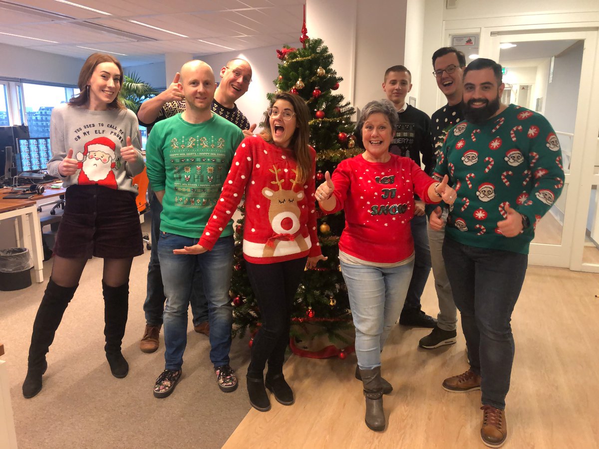 Happy sweaters at <a href="/coostodev/">Coosto Dev</a> #christmas #HappyHolidays