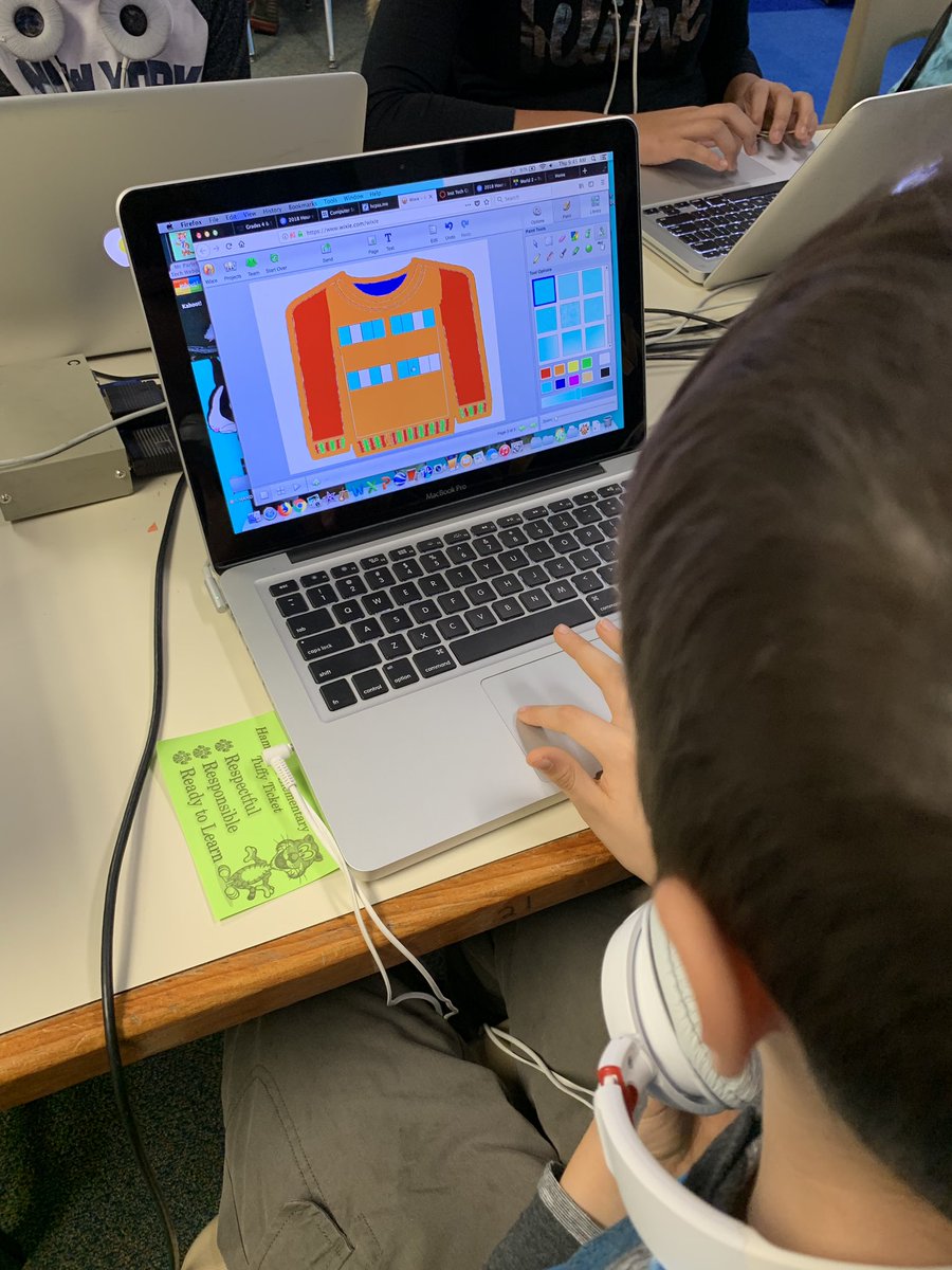 hcpssoit's tweet image. #coding with students @hcpss_hes using binary code to create personalized sweaters #wixie #codeandgo #hourofcode2018