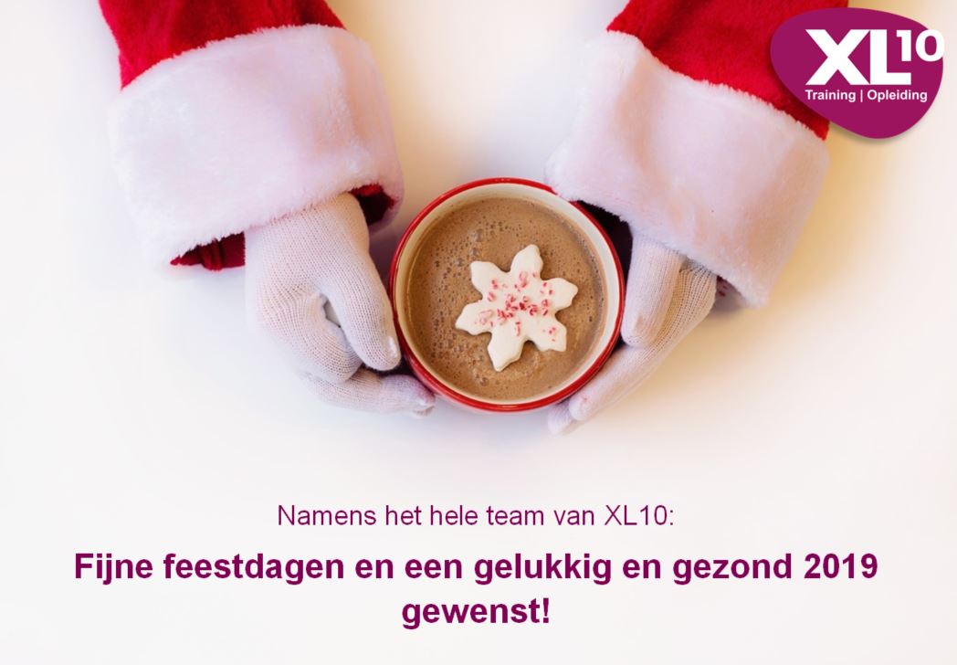 XL10training's tweet photo. We kijken terug op een succesvol jaar en willen iedereen bedanken voor de prettige samenwerking in 2018. Namens het hele XL10 team: fijne feestdagen en een gelukkig, gezond en succesvol 2019! https://t.co/PGefQyMQpe
