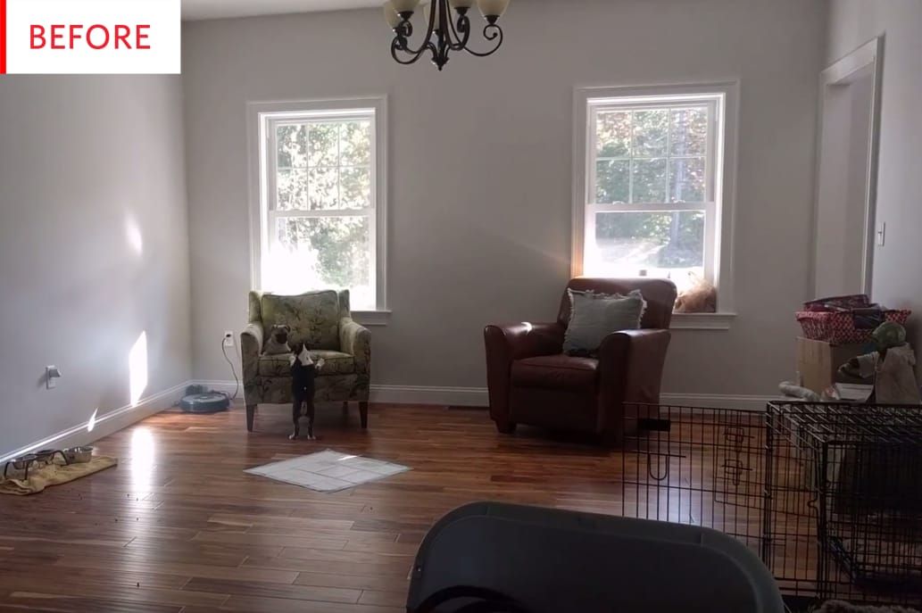 Rindigo_Inc's tweet photo. Before and After: This Living Room's New Bookshelves Have a Built-In Dog Door
#BeforeAndAfter #interiordesign #designthinking #renovation 
https://t.co/kIRab8hThd https://t.co/pLm0IfdiaU