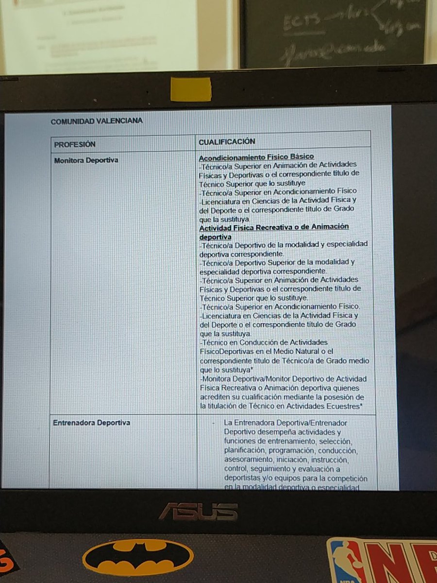 SrFran32's tweet photo. Las legislaciones de la comunidad Murcia y Valenciana, respecto a las distintas cualificaciones académica para nuestros futuros trabajos. https://t.co/cijEnGuPaA