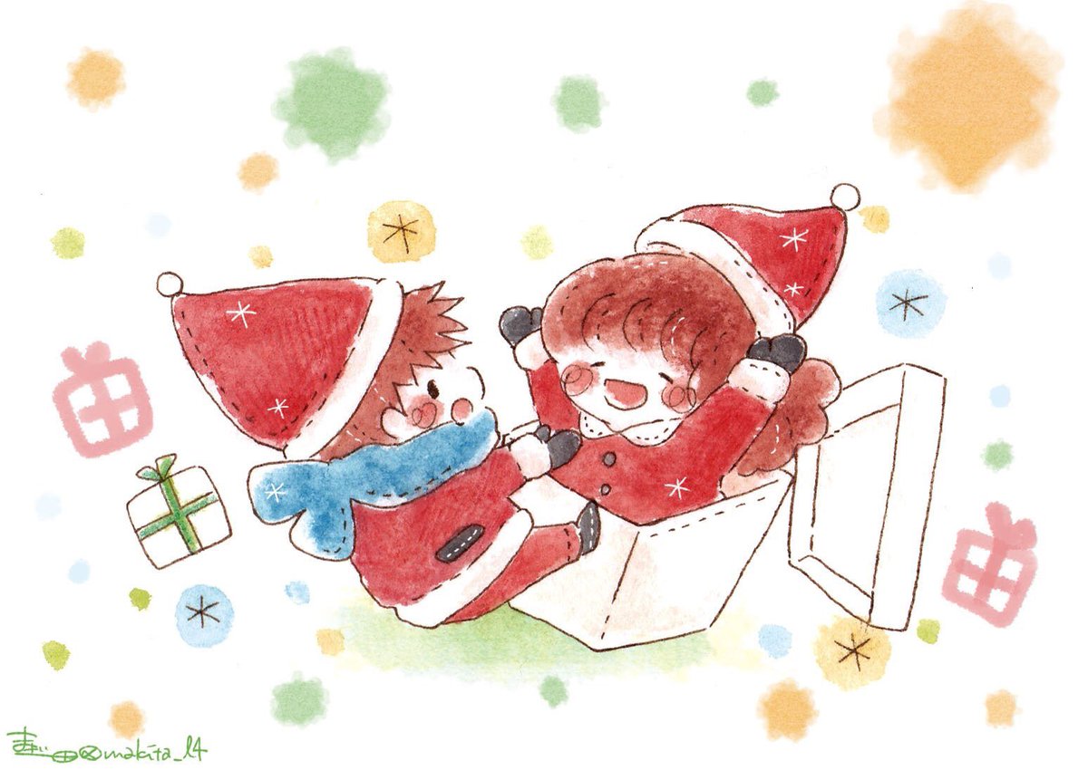 まき田 新作スタンプ 冬イラスト詰め合わせ