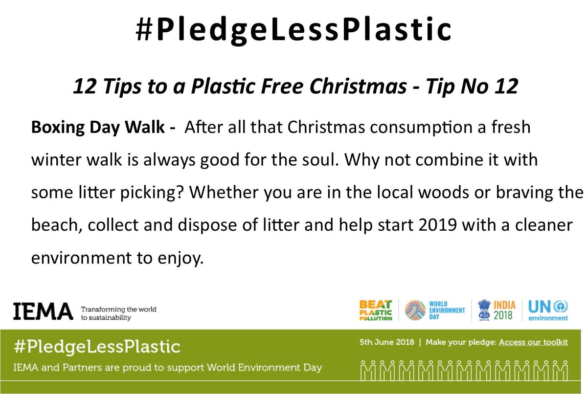 ISEPglobal's tweet image. Over the last 3 weeks, we have been sharing our twelve tips to a #PlasticFree Christmas and here is our final tip...boxing day! #PledgeLessPlastic #Plastic #plasticpollution #Recycle