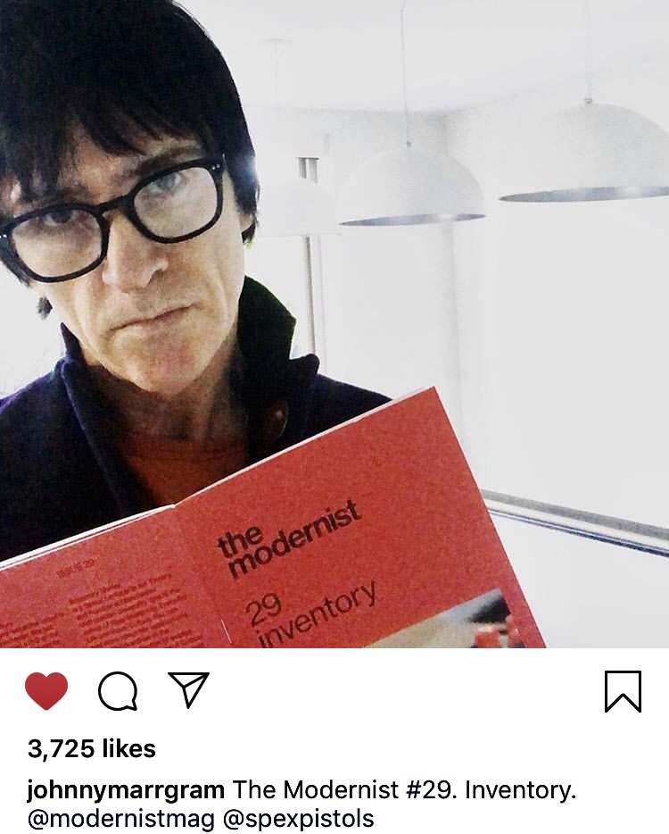 What, this?
Nothing 😳 
it’s just <a href="/johnnymarrgram/">Johnny Marr</a>  reading <a href="/modernistmag/">the modernist®</a> wearing our limited edition “Johnny” spex 🙄
Limited to a run of 20, one owned by JFM himself. .
.
#spexpistols #johnnymarr #thesmiths #vintageframes #vintageeyewear #deadstock #dundeemade #johnnyfuckingmarr