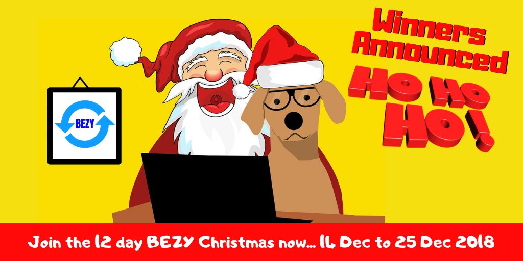 7 WINNERS on the 6th day of Christmas announced - airdroppers.me/bezychristmas/

Sign up once and you have a chance to win... 12 Days of Christmas, the BEZY way.  

#BEZY #12DaysOfChristmas
#giveaway #crypto