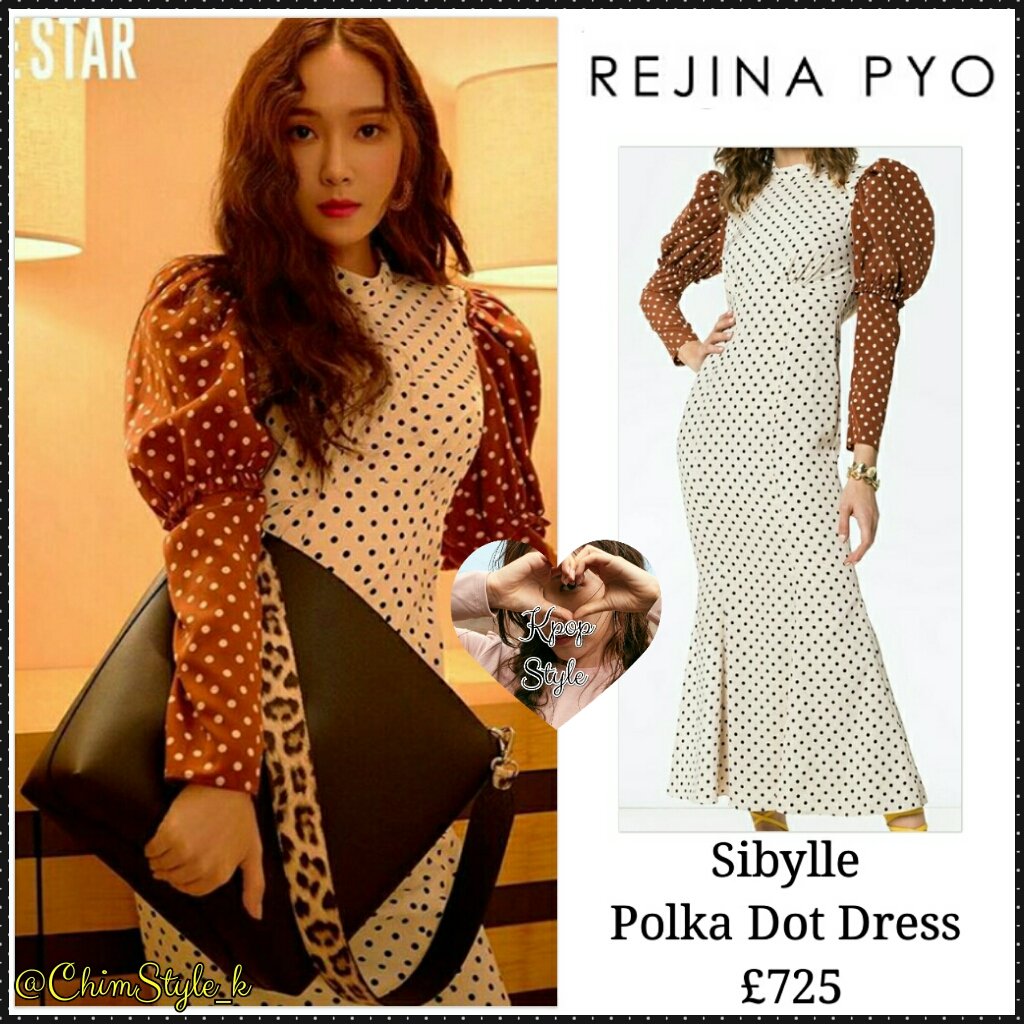 rejina pyo polka dot dress