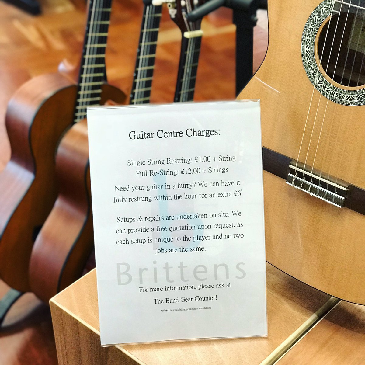 BrittensMusicTW's tweet image. Guitarists!
Do you or anyone you know need a restring?🎸
We’ll do it in store for you while you do your xmas shopping!!
-
#tunbridgewells #guitar #restring