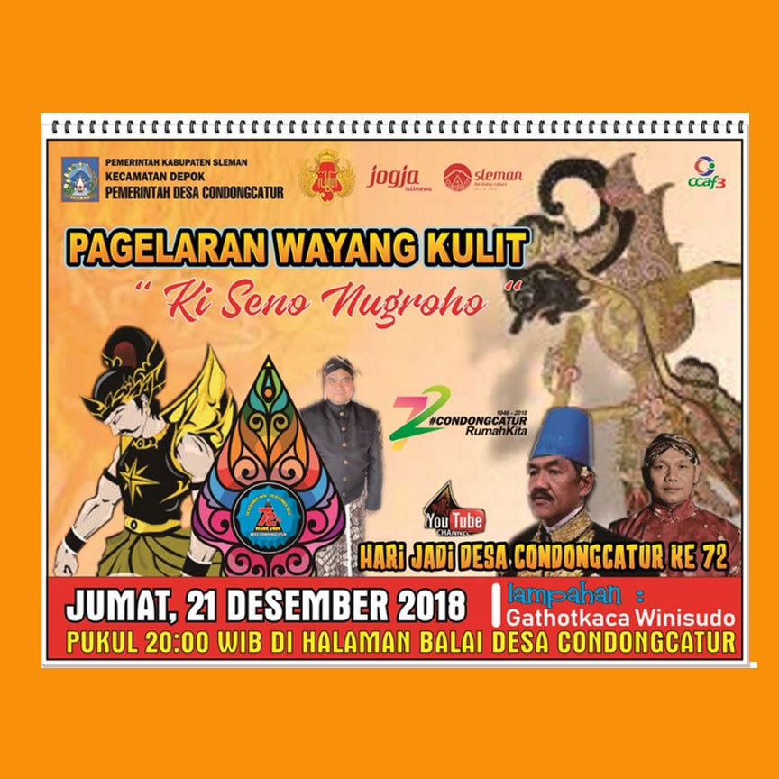 depokkec's tweet photo. Ragam kesenian dan kebudayaan serta siraman rohani meriahkan #HUT72DesaCondongcatur #ccaf3 #AgendaDepok https://t.co/Dp2v6DmEgh