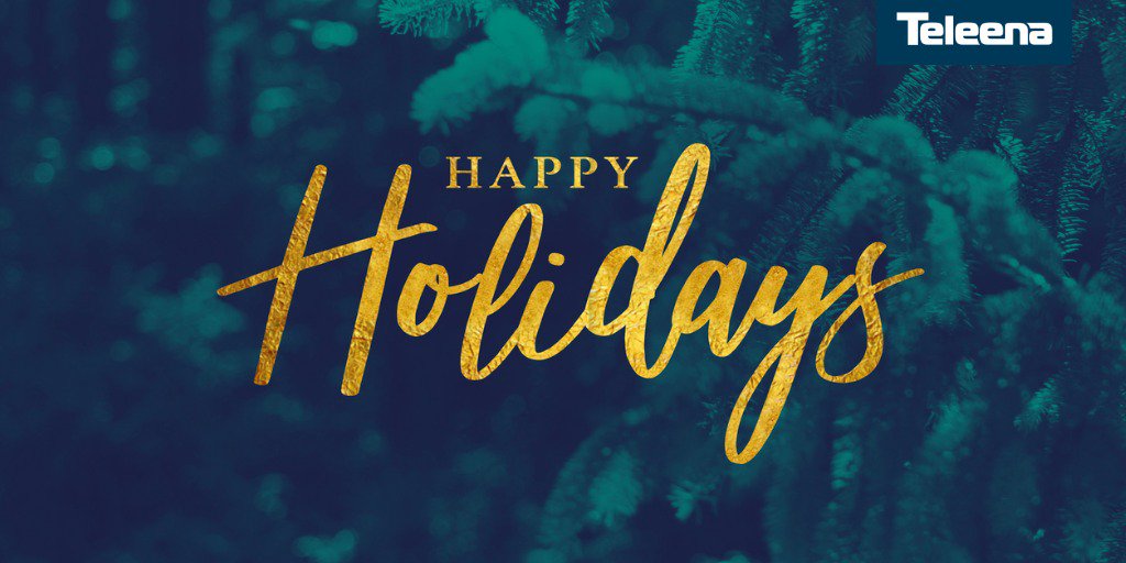 Teleena wishes everyone the best of holidays and a prosperous new year! #Christmas #HappyNewYear #HolidaysAreComing #InternetOfThings #Mobility